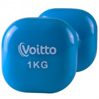Гантель для фитнеса виниловая квадратная Voitto 1 кг
